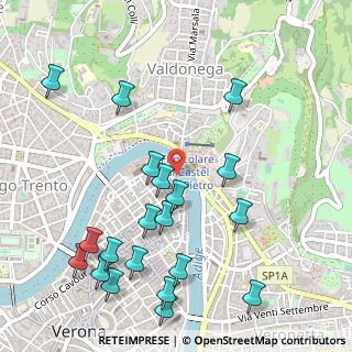 Mappa Via Ponte Pietra, 37121 Verona VR, Italia (0.617)