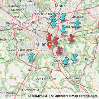 Mappa Via Giulio Verne, 20137 Milano MI, Italia (7.07417)