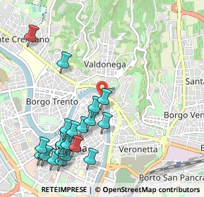 Mappa Via Ponte Pietra, 37121 Verona VR, Italia (1.2265)