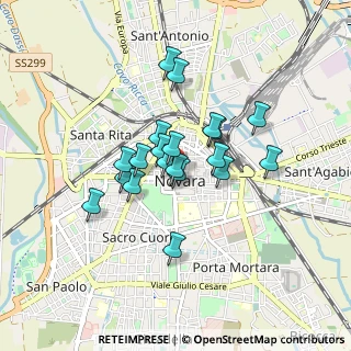 Mappa Corso Italia, 28100 Novara NO, Italia (0.6275)