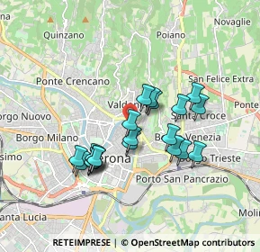 Mappa Via Ponte Pietra, 37121 Verona VR, Italia (1.494)