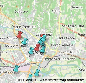 Mappa Via Ponte Pietra, 37121 Verona VR, Italia (1.93182)