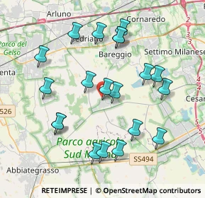 Mappa Via Domenico Cimarosa, 20080 Cisliano MI, Italia (3.9235)