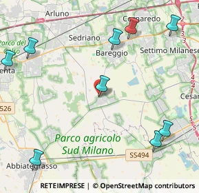 Mappa Via Domenico Cimarosa, 20080 Cisliano MI, Italia (6.53154)