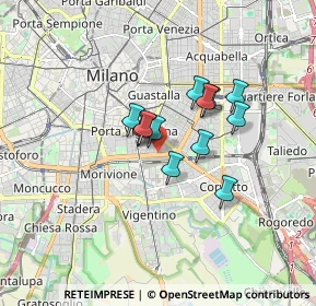 Mappa Viale Isonzo, 20135 Milano MI, Italia (1.11385)