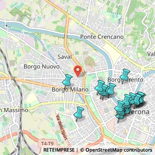 Mappa Via da Mosto, 37138 Verona VR, Italia (1.4385)