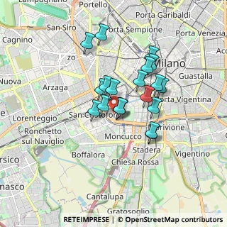 Mappa Via Villoresi, 20143 Milano MI, Italia (1.293)