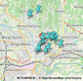 Mappa Via Prato Santo, 37121 Verona VR, Italia (1.16286)