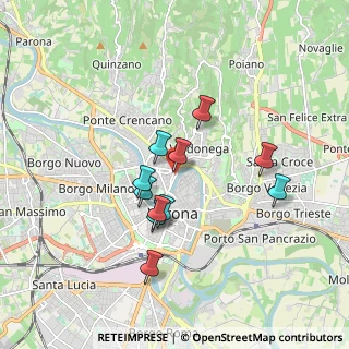 Mappa Via Prato Santo, 37121 Verona VR, Italia (1.45909)