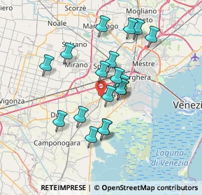 Mappa Via Monte Bivera, 30034 Mira VE, Italia (6.14778)