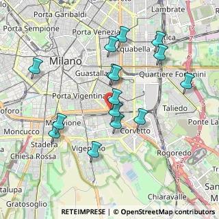 Mappa Via Sannio, 20137 Milano MI, Italia (1.86667)