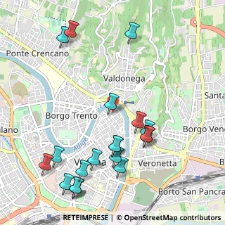 Mappa Vicolo Accoliti, 37121 Verona VR, Italia (1.256)