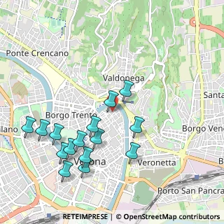 Mappa Via Pietà Vecchia, 37121 Verona VR, Italia (1.076)