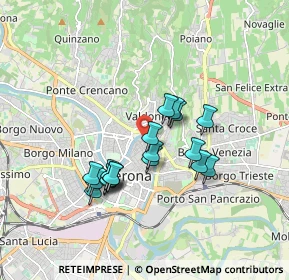 Mappa Vicolo Accoliti, 37121 Verona VR, Italia (1.46333)