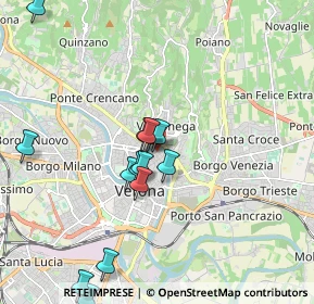 Mappa Via Pietà Vecchia, 37121 Verona VR, Italia (1.885)