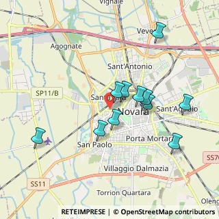 Mappa Viale Camillo Pasquali, 28100 Novara NO, Italia (1.72545)