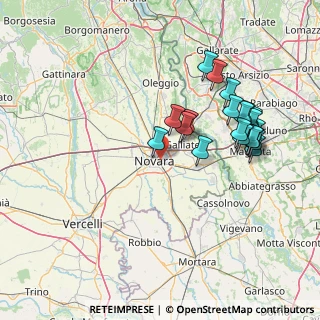Mappa Via Edmondo de Amicis, 28100 Novara NO, Italia (15.014)