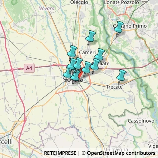 Mappa Via Edmondo de Amicis, 28100 Novara NO, Italia (4.39083)