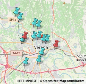 Mappa Via S. Giusto, 37121 Verona VR, Italia (3.15571)