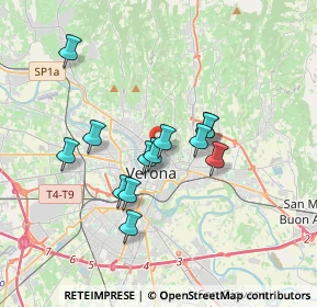 Mappa Via S. Giusto, 37121 Verona VR, Italia (2.88)