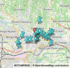 Mappa Via S. Giusto, 37121 Verona VR, Italia (1.2265)