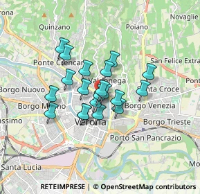 Mappa Via S. Giusto, 37121 Verona VR, Italia (1.182)