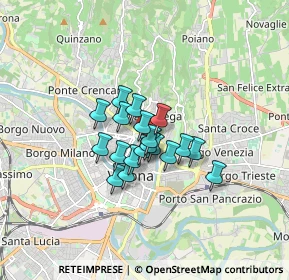 Mappa Via S. Giusto, 37121 Verona VR, Italia (1.01053)