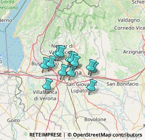 Mappa Via S. Giusto, 37121 Verona VR, Italia (7.56154)