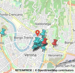 Mappa Via S. Giusto, 37121 Verona VR, Italia (0.70438)