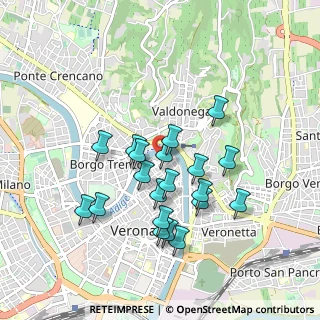 Mappa Via S. Giusto, 37121 Verona VR, Italia (0.8135)