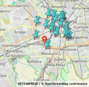 Mappa Via Giovanni Pastorelli, 20143 Milano MI, Italia (1.696)