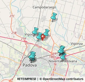 Mappa Via Isola di Torre, 35133 Padova PD, Italia (3.52833)