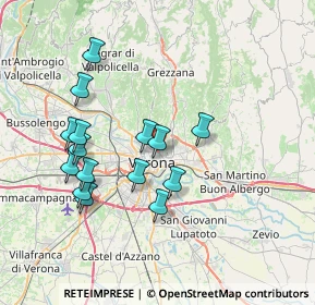 Mappa Via Cappelletta, 37121 Verona VR, Italia (7.02867)