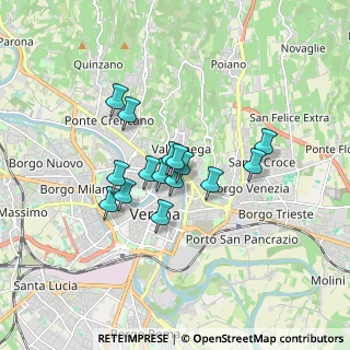 Mappa Via Cappelletta, 37121 Verona VR, Italia (1.208)