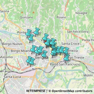 Mappa Via Cappelletta, 37121 Verona VR, Italia (1.2695)