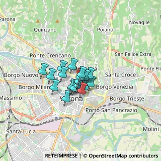 Mappa Vicolo Fontanelle Duomo, 37121 Verona VR, Italia (0.9015)