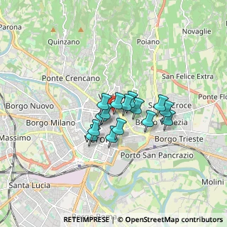 Mappa Via Cappelletta, 37121 Verona VR, Italia (1.062)