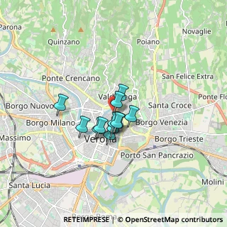 Mappa Via Cappelletta, 37121 Verona VR, Italia (0.98417)