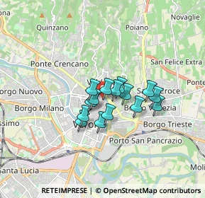 Mappa Via Cappelletta, 37121 Verona VR, Italia (1.062)