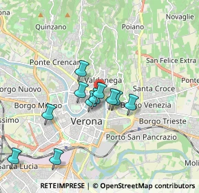 Mappa Via Cappelletta, 37121 Verona VR, Italia (1.51)
