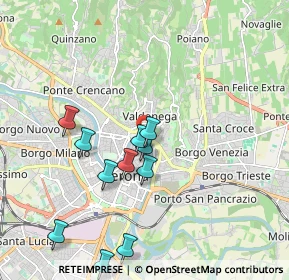 Mappa Via Cappelletta, 37121 Verona VR, Italia (1.89364)
