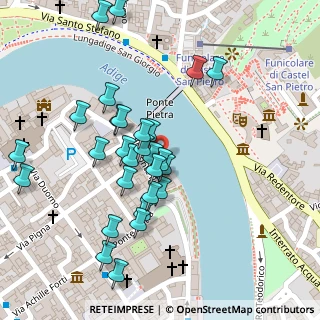 Mappa Via Ponte Pietra, 37121 Verona VR, Italia (0.1)