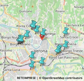 Mappa Ponte Garibaldi, 37121 Verona VR, Italia (1.85313)