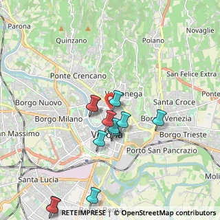 Mappa Ponte Garibaldi, 37121 Verona VR, Italia (1.96667)