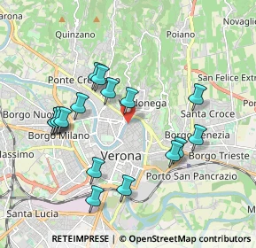 Mappa Lungadige Riva-Battello, 37121 Verona VR, Italia (1.87688)