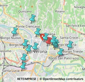 Mappa Lungadige Riva-Battello, 37121 Verona VR, Italia (1.686)