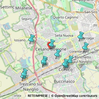 Mappa Via Dante Alighieri, 20090 Cesano Boscone MI, Italia (2.09917)