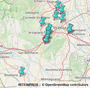 Mappa Via Dino Fochesato, 36040 Sarego VI, Italia (12.90429)