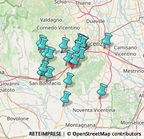Mappa Via Dino Fochesato, 36040 Sarego VI, Italia (10.5745)