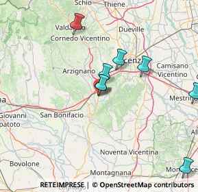 Mappa Via Dino Fochesato, 36040 Sarego VI, Italia (20.64273)